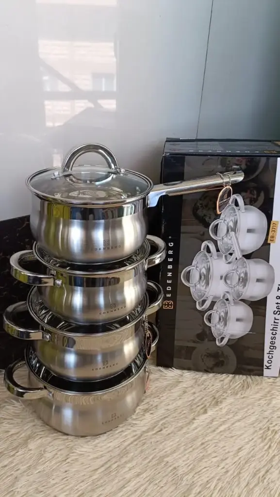EDENBERG STAINLESS STEEL SET
