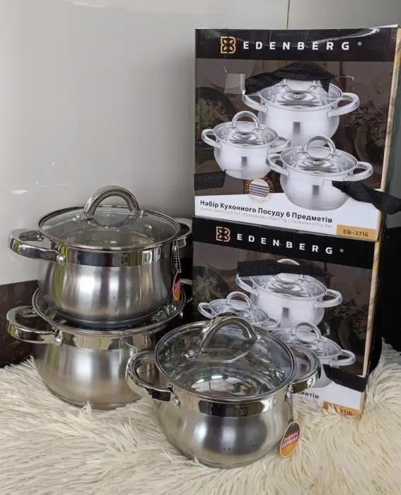EDENBERG STAINLESS STEEL SET